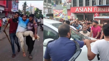 কুষ্টিয়ায় জামায়াত ও গণঅধিকার পরিষদের সংঘর্ষ, এমপির গাড়ি ভাঙচুর
